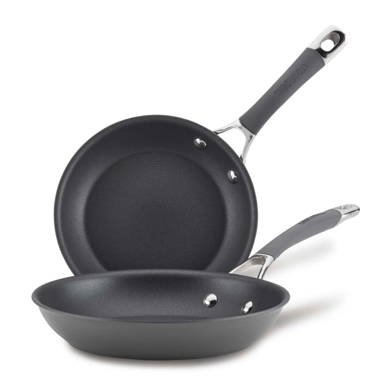 Circulon 83905 Radiance [hard anodized] Nonstick Frying pan set / Skillet Set - 8.5 Inch and 10 Inch, Gray - Image 1